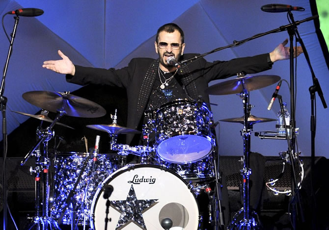 Ringo Starr, richest drummer in the world.